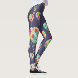 Enkel färgrik damasker för luftballonger leggings