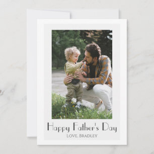 Enkel Fars dag Sweet One Photo elegant Julkort