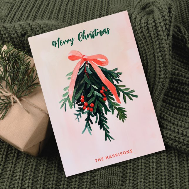 Enkel felsökning utan foto Modern Rosa-målning Inbjudningar (Skapare uppladdad)