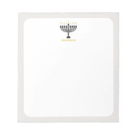 Enkel festival för Ljus Menorah Hanukkah Anteckningsblock