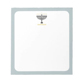 Enkel festival för Ljus Menorah Hanukkah Anteckningsblock