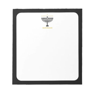 Enkel festival för Ljus Menorah Hanukkah Anteckningsblock