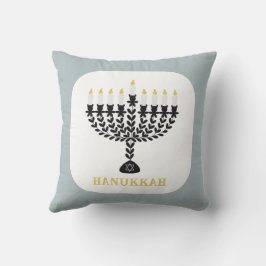 Enkel festival för Ljus Menorah Hanukkah Kudde