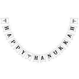 Enkel festival för Ljus Menorah Hanukkah Vimplar