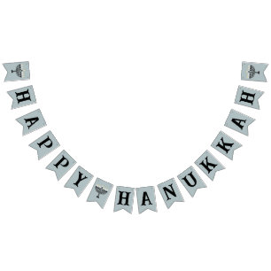 Enkel festival för Ljus Menorah Hanukkah Vimplar