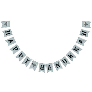 Enkel festival för Ljus Menorah Hanukkah Vimplar