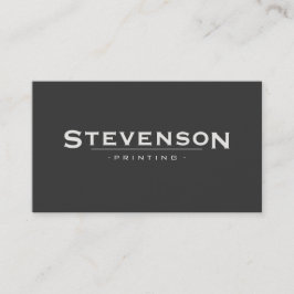 Enkel fet stil Retro Stil Black Visitkort