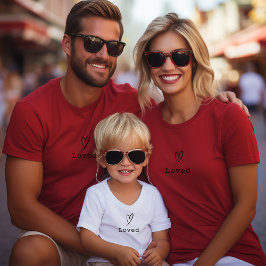 Enkel fickhjärna och anpassningsbar av text Valent T Shirt