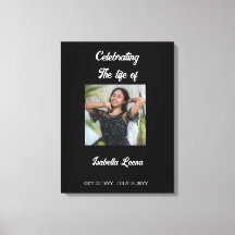 Enkel firande av livsbegravning minnesfoto