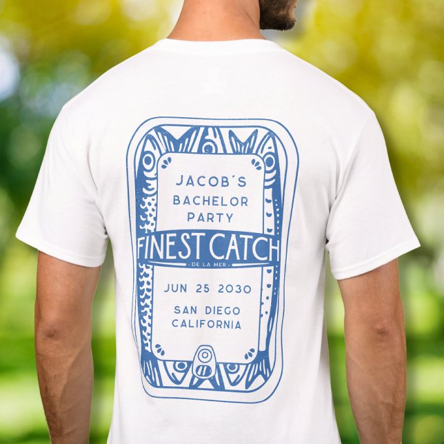 Enkel fisketur för killar på möhippa t shirt (Skapare uppladdad)