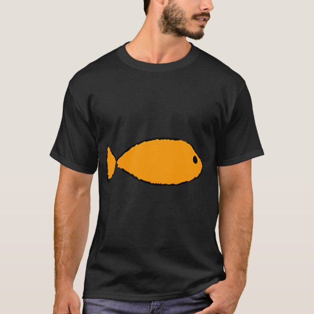 Enkel fiskritning t shirt (Framsida)