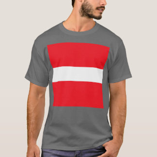 Enkel Flagga i Österrike T Shirt