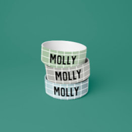 Enkel flickig sagegrön geometrisk modern