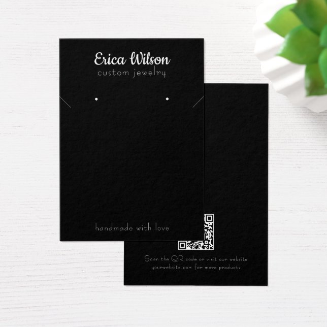 Enkel  för svartvit Visning för avläsning Visitkort (Skivbord)