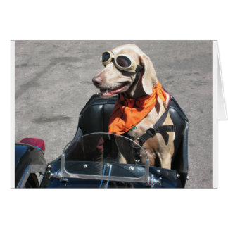 Enkel förare hälsningskort