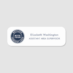 Enkel företagsanställd Logotyp Namnbricka