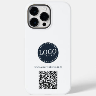 Enkel företagslogotyp och anpassad QR-kod