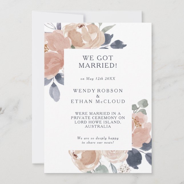 Enkel förklaring om utökning av Rustic Blommigt Inbjudningar (Framsida)