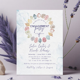 Enkel Förlovningsfest för sädesförsegling Inbjudningar