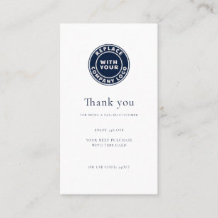 Enkel förmånlig Logotyp för modernt företag Rabattkort