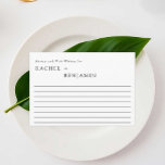 Enkel formell minimal Bröllop-rådgivning och bra Ö<br><div class="desc">Enkla och rena minimalistkort i bröllop.</div>
