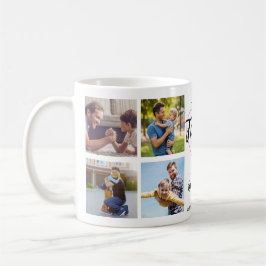 Enkel Första Fars Dag Bildcollage | Pappa Kaffemugg