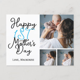 Enkel första Mor-dag ger tre fotomaket Helg Vykort