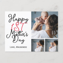 Enkel första Mor-dag ger tre fotomaket Helg Vykort