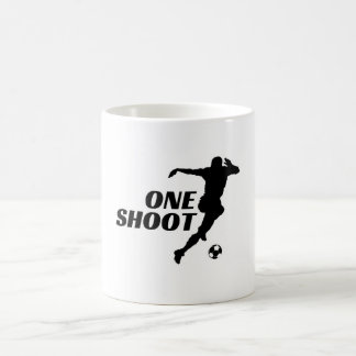 Enkel fotbollssilhuett kaffemugg