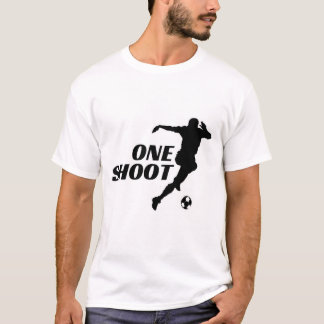 Enkel fotbollssilhuett T-shirt
