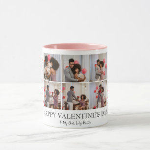 Enkel foto av Elegant Kärlek valentines day par Mugg
