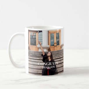 Enkel foto för Gratulerar student-anpassningsbar Kaffemugg