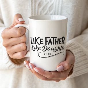 Enkel foto som Far lik dotter Kaffemugg