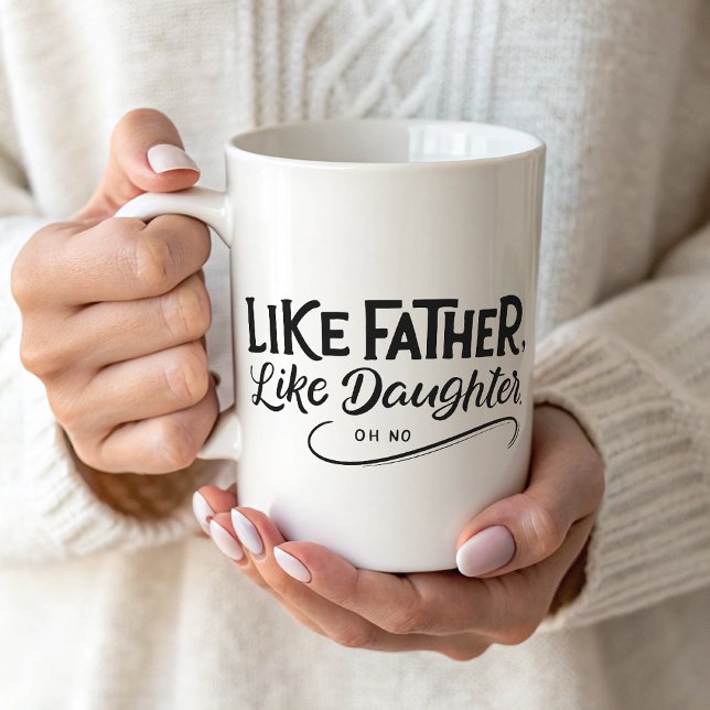 Enkel foto som Far lik dotter Kaffemugg (Skapare uppladdad)