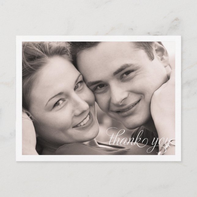 Enkel foto-Tack Vykort (Framsida)