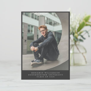 Enkel Foto Typmaskin Svart Typografi Examen Meddelande