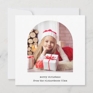 Enkel fotobåge God jul Julkort