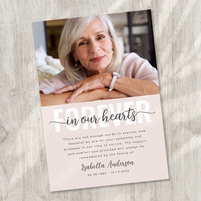 Enkel fotobakgrund för skript tack kort (Skapare uppladdad)