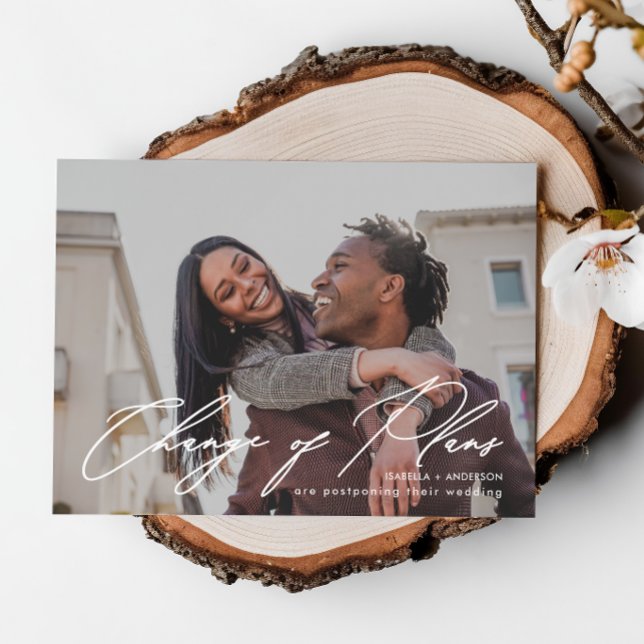 Enkel Fotobryllop Förändring av Planer med Nytt Da Meddelande (Skapare uppladdad)