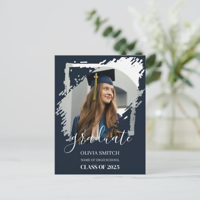 Enkel fotofil för Avslappnad Studenten Vykort (Stående Fram)