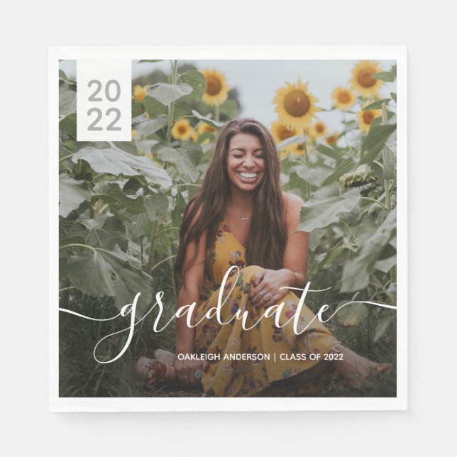 Enkel fotofil för skript Studenten Pappersservett (Framsidan)