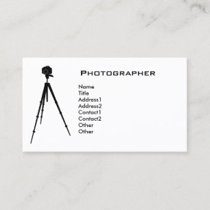 Enkel fotograf visitkort
