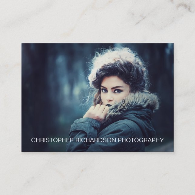 Enkel fotografi och Elegant Visitkort (Framsida)