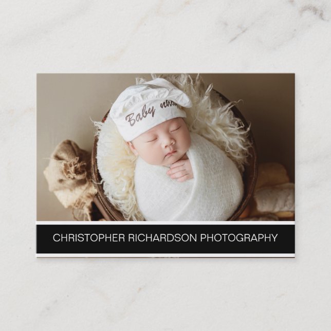 Enkel fotografi och Elegant Visitkort (Framsida)
