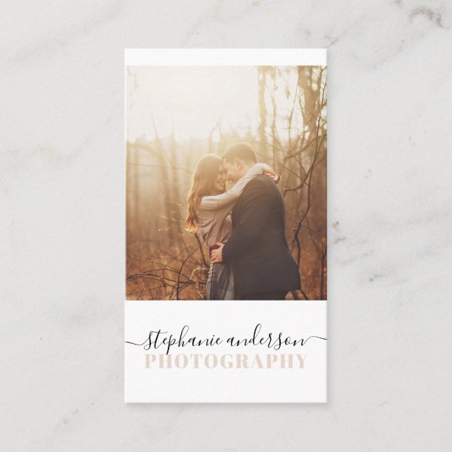 Enkel fotografi visitkort (Framsida)