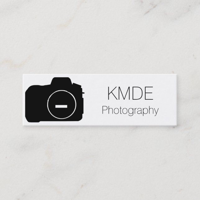 Enkel fotografivisitkort mini visitkort (Framsida)
