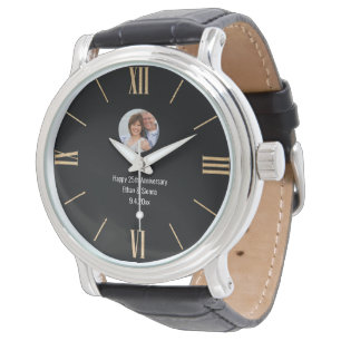 Enkel fotoklocka i modern anpassningsbar armbandsur