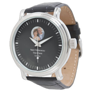 Enkel fotoklocka i modern anpassningsbar armbandsur