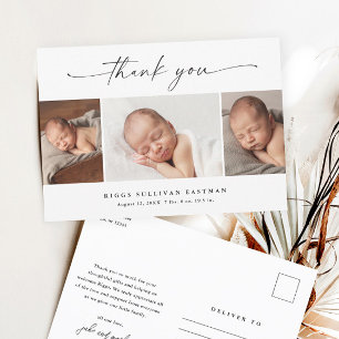 Enkel fotokollage av Baby Tack Vykort