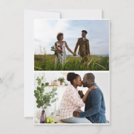 Enkel fotokollage med 2 bilder julkort